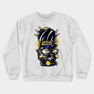 Soldier Gamer Mad Rampage Blue Crewneck Sweatshirt